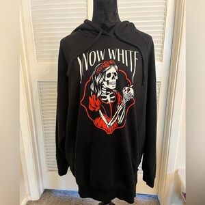 Black Snow White Skeleton Hoodie